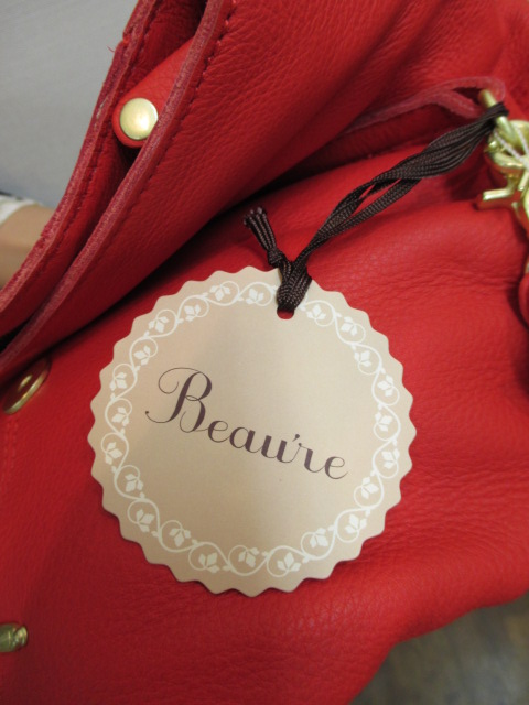 ビュレ　Beaure　B-12023　ストライプ柄フラップショルダーBAG_e0076692_20145148.jpg