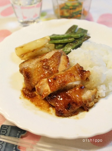 ご飯が進む~鶏肉のわさび醤油_e0143176_1134061.jpg