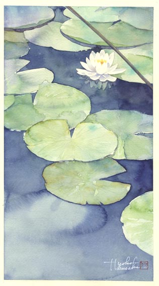 睡蓮 : はるさき水彩画blog 睡蓮 : はるさき水彩画blog