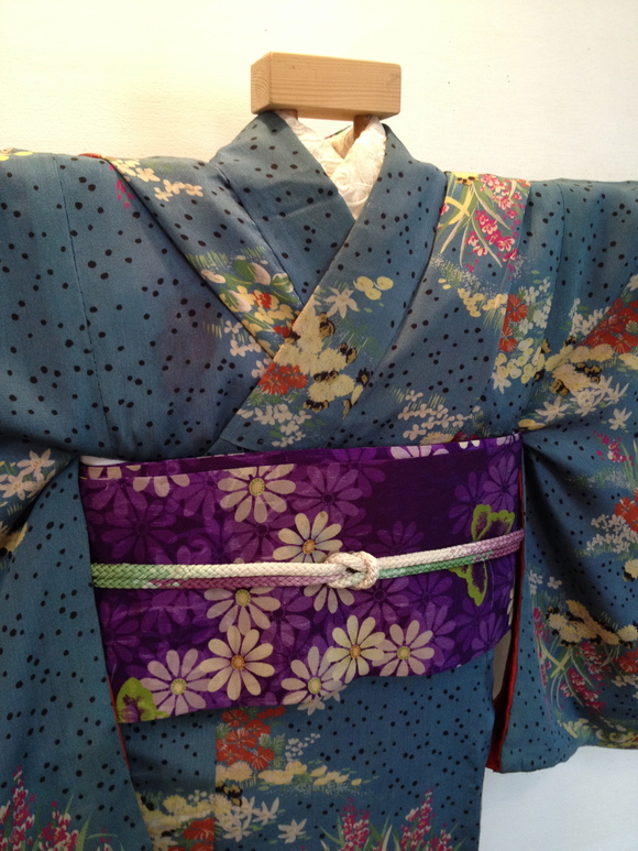 明日から!「今昔きもの市」ドット花着物×マーガレット帯♪販売商品30_c0321302_10362517.jpg