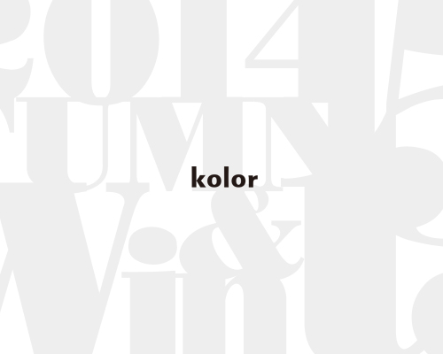 kolor & CASEY CASEY 2014-15 AW COLLECTION START_f0226010_18482560.jpg