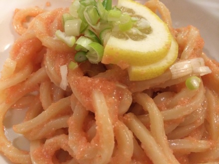 明太子うどん 日進市 ブリットボウル_c0128487_22400694.jpg