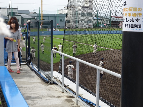 全国高等学校野球選手権青森大会を見て来ました！_d0223119_1081880.jpg