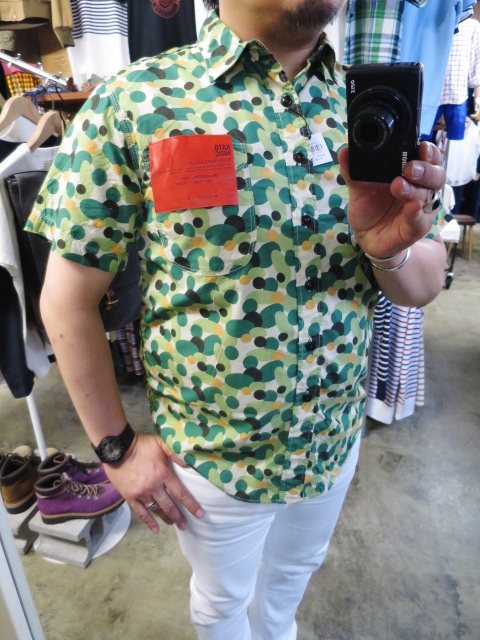 Kato BASIC ・・・ DOT CAMO柄 S/S WORK SHIRTS！♪！_d0152280_1250228.jpg