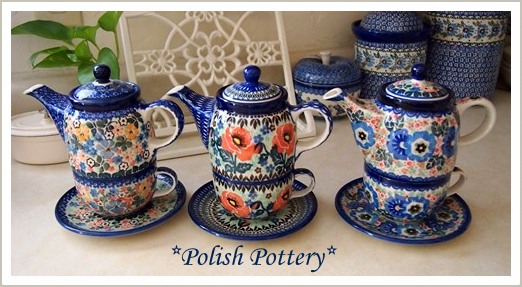 ★Polish Pottery \"Tea for One\"★_e0139730_06255854.jpg