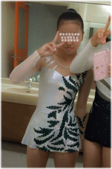 女子中学生　体操 新体操レオタード ハンドメイド 女子高生大会着画 : ハンドメイドのある暮らし