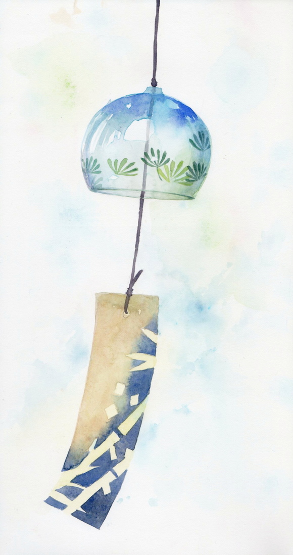 夏の風情 風鈴を描く 福井良佑の水彩画 Watercolor Terrace