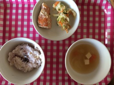 スイカ割りをしました♪7月22日の給食_c0293682_17462429.jpg