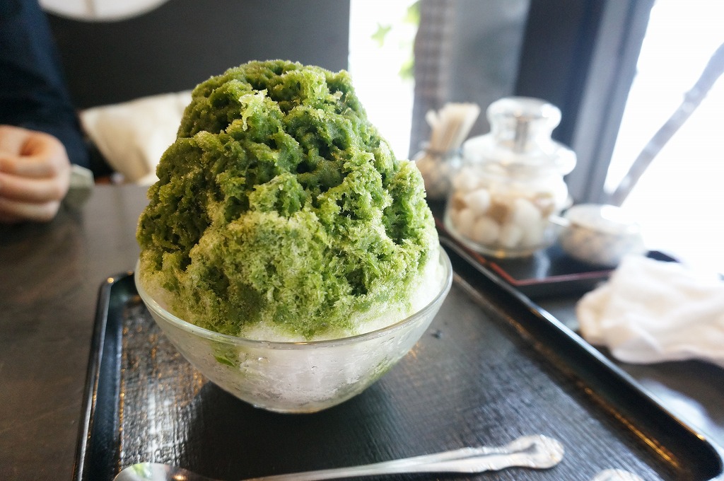 14年5月 新緑の京都 Vol 11 古の花 でかき氷と絶品茶葉きゃらぶきに出会う 晴れた朝には 改