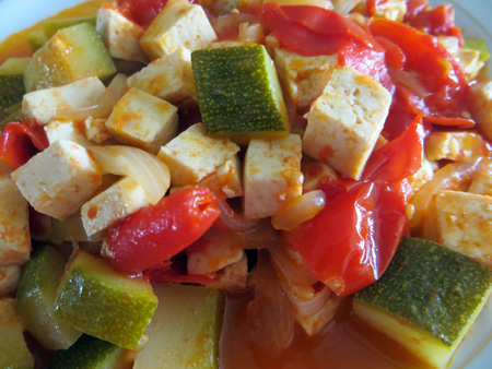 夏野菜豆腐で作る三色旗_f0234936_648799.jpg
