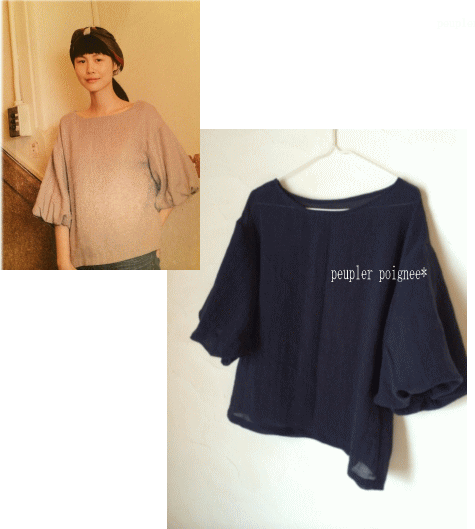 大川友美さん バルーンスリーブプルオーバー ハンドメイドのある暮らし