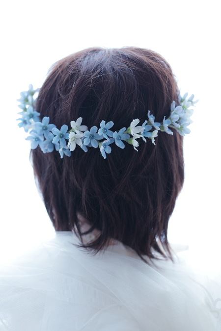 ブルースター 青の小花の髪飾り パレスホテル東京様へ _a0042928_10105840.jpg
