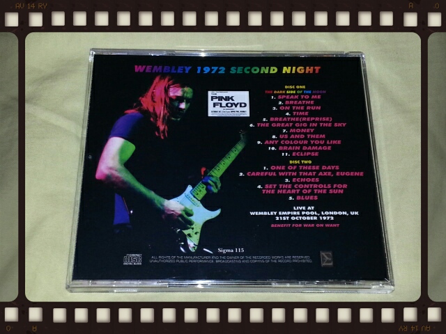 PINK FLOYD / WEMBLEY 1972 SECOND NIGHT_b0042308_033416.jpg