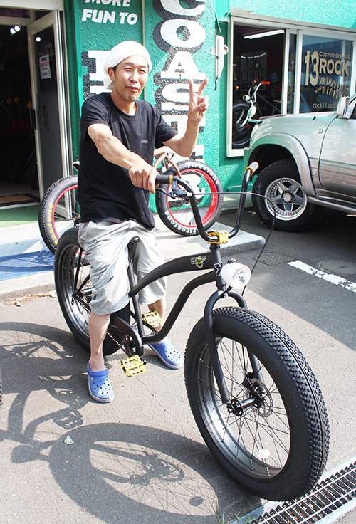 ビーチクルーザー　自転車　※神奈川付近で直接取引できる方タイヤは何インチですか