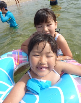 たこ焼きキャンプ2014 3日目 海水浴、イルカなどなど_d0238083_1646274.jpg