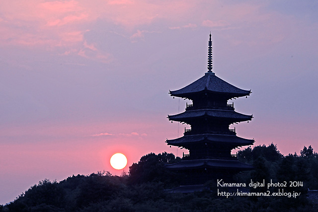 備中国分寺の夕景　7/29_f0324756_2291868.jpg