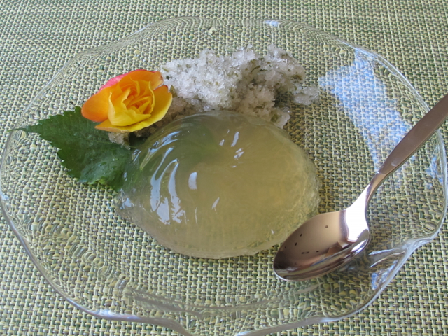 青紫蘇のゼリー グラニテ添え やせっぽちソプラノのキッチン