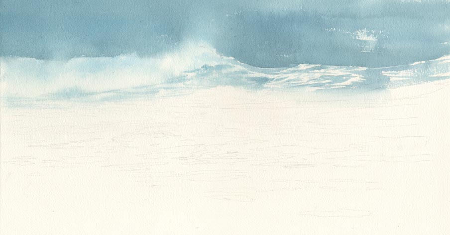 海 水彩画_f0176370_17391061.jpg