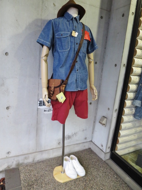 Shambre S/S WORK SHIRTS ＆ RIP STOP Cotton RED SHORTS etc..　By Kato_d0152280_4213737.jpg
