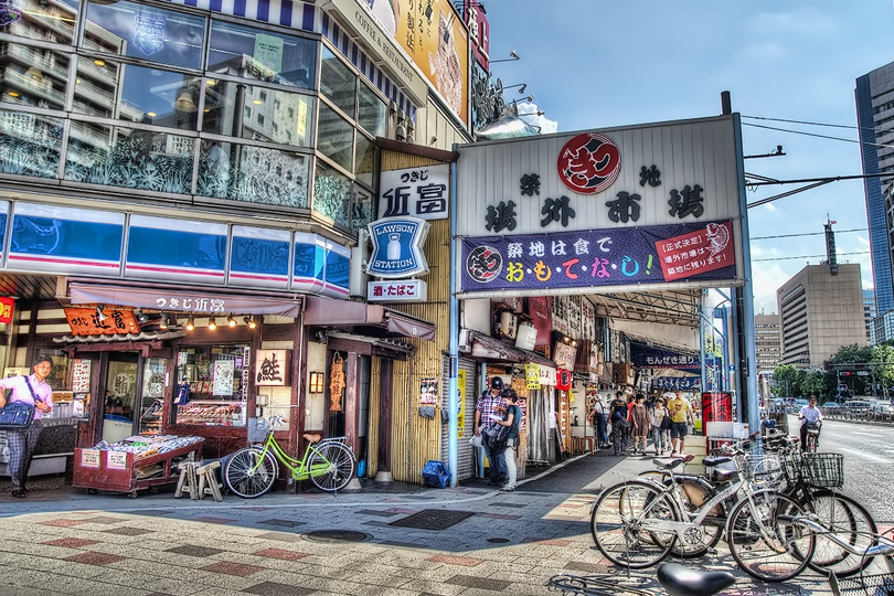 築地 もんぜき通り 野窓hdr Nomad Hdr