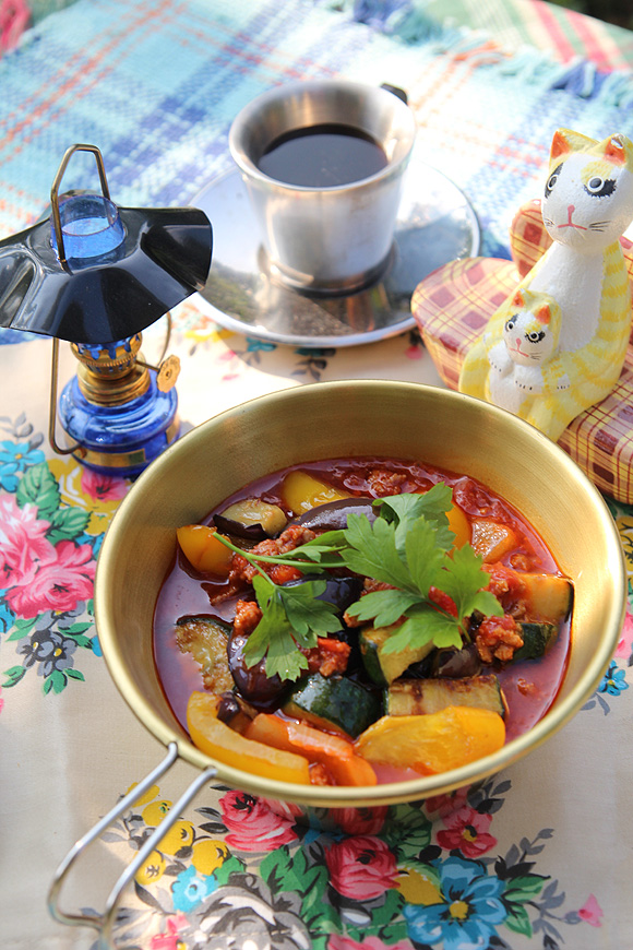 ◇夏野菜の挽き肉煮込み・地中海風 (COOKPAD連携レシピ)_b0008655_09282241.jpg