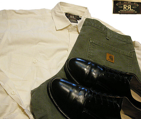 ◇　RRL　生成りワークシャツ　◇_c0059778_21402519.jpg