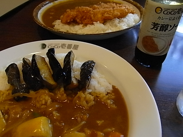 街でカレーを食べました　８月３日（日）　雨_f0341616_6383722.jpg