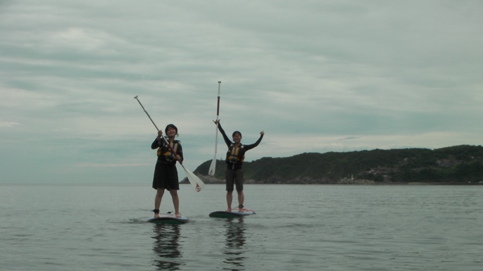 悠と、海上さんぽ体験（SUP)のお手伝い_f0009169_636745.jpg