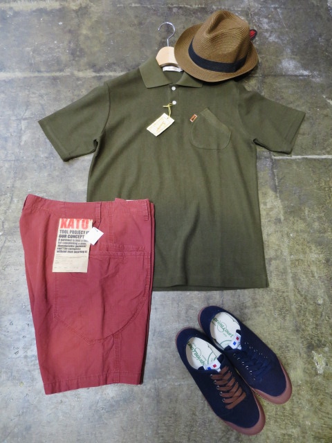 Shambre S/S WORK SHIRTS ＆ RIP STOP Cotton RED SHORTS etc..　By Kato_d0152280_0283188.jpg