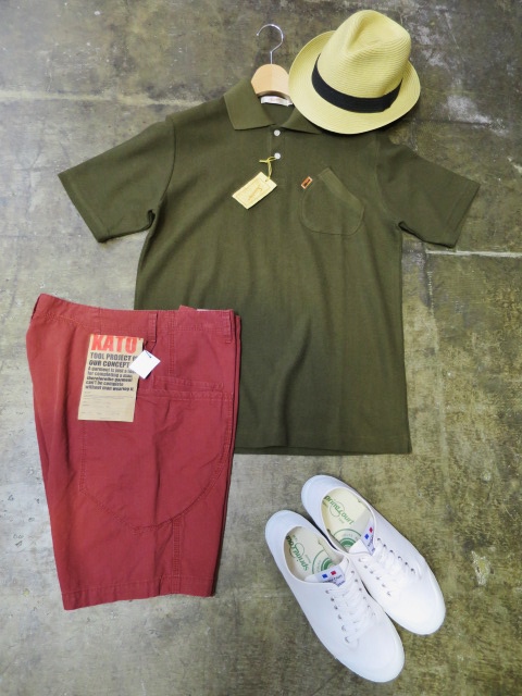 Shambre S/S WORK SHIRTS ＆ RIP STOP Cotton RED SHORTS etc..　By Kato_d0152280_0283987.jpg