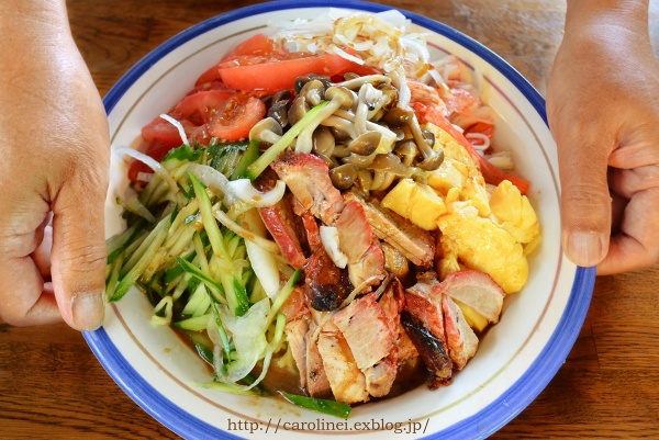 夫の冷やし中華、始まってます　　Hiyashi Chuka　_d0025294_1832752.jpg