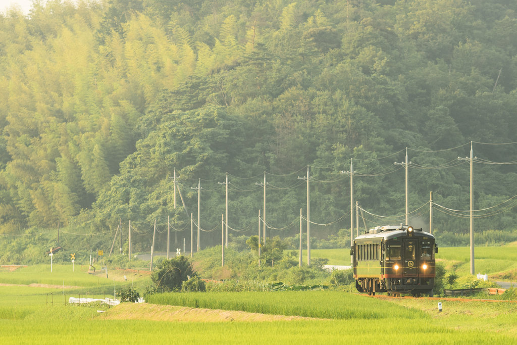 黄昏田園風景・丹後くろまつ号_b0230319_0311928.jpg