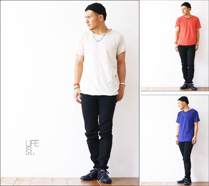 LIFE IS...[ライフ イズ] ROUGH NECK TEE [BC-0003] ラフネックTシャツ MEN\'S_f0051306_1794493.jpg