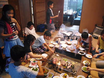 株式会社 旬援隊 川で山で野で畑で!夏休み小旅行!ママ友ご一行様ご来社!! 2014年_a0254656_1819856.jpg
