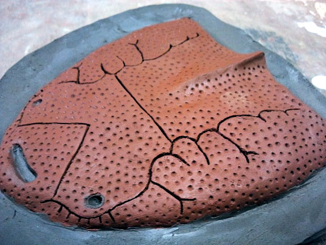 バンフアナスピス陶化石2_f0292806_05393867.jpg