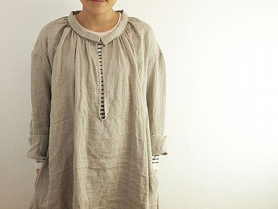 8/9 Veritecoeur ウールリネンスキッパーチュニックOP入荷_f0325437_11460911.jpg
