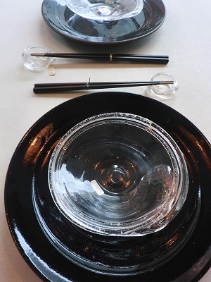 小川佳子さんの皿　リム八寸　瑠璃_b0132444_157057.jpg