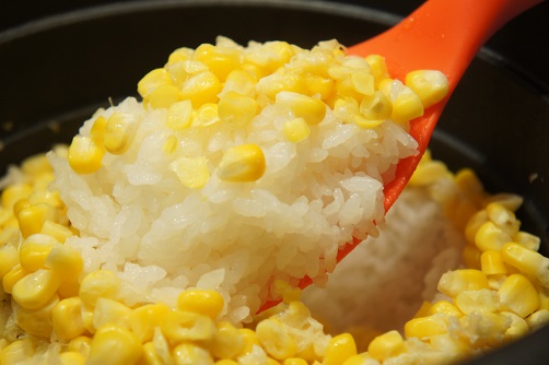 お花とシッケととうもろこしご飯_b0060363_22204788.jpg