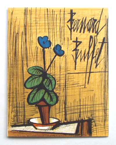 ベルナール・ビュッフェの招待状「Galerie Matignon」（1981