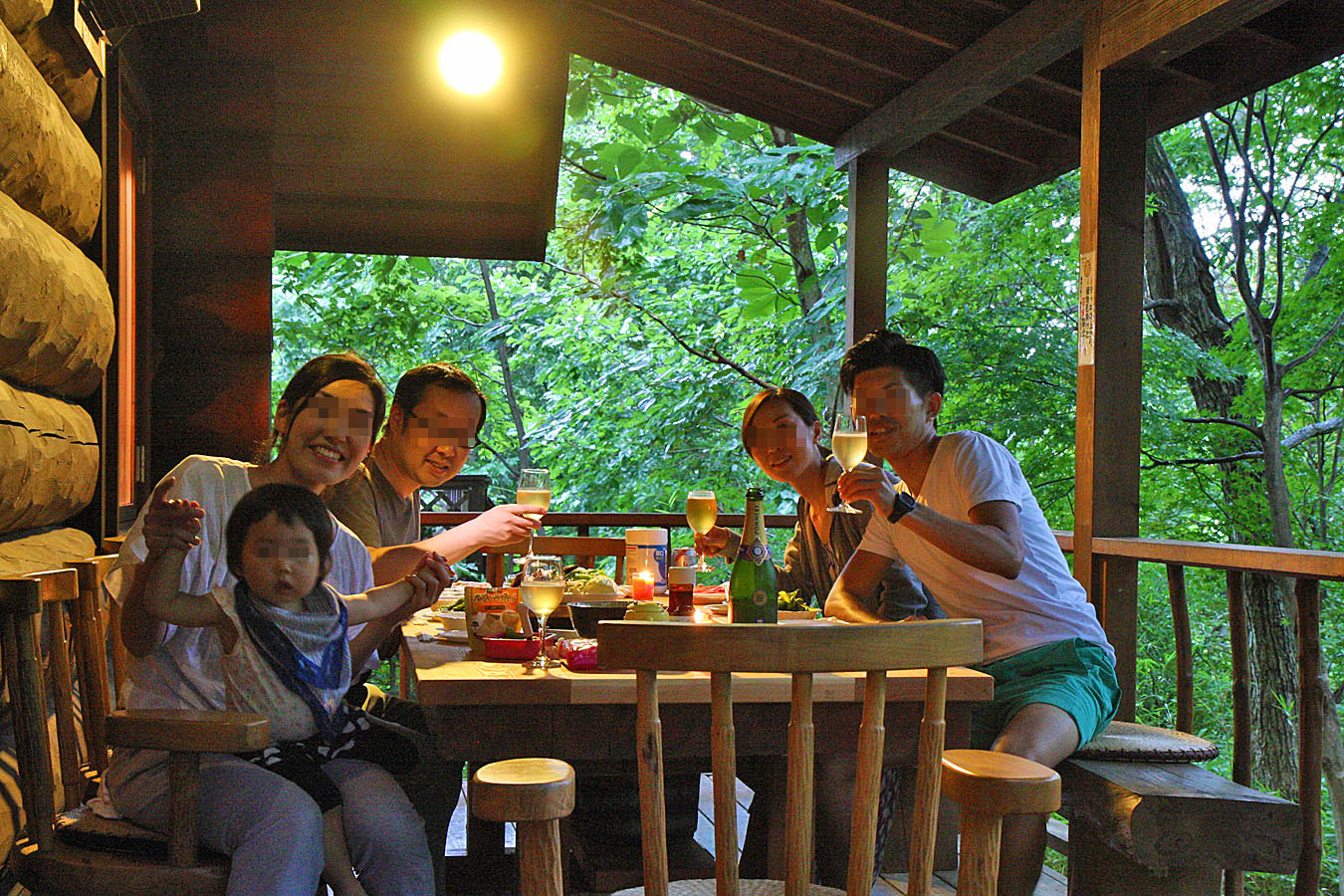 本格ログハウスでBBQ!!_c0025895_0362183.jpg