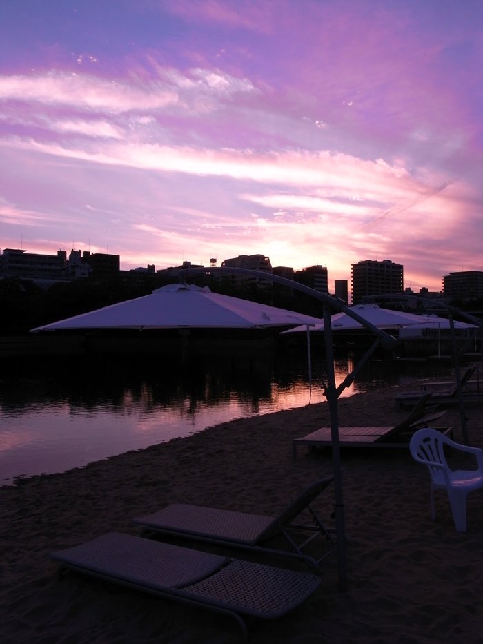桜ノ宮ビーチで夕涼み AVALON Beach OSAKA _f0209122_16222046.jpg