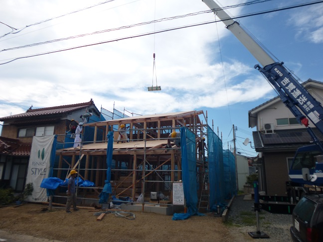 祝上棟・Nさんの家(益田市・中島町)_d0087595_20153238.jpg