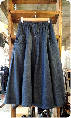 Printed Top, Denim Skirt, Stripe Items ♪_c0220830_1702036.jpg