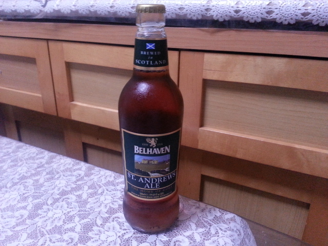 今夜のビールVol.165 ベルヘヴン セント・アンドリュース・エール 500ml ¥350_b0042308_03012100.jpg