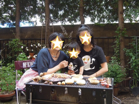 夏はやっぱりBBQ！！と、リンクコーデ。_f0203400_22403557.jpg