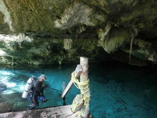 Cenotes Dos Ojos ひとりセノーテ ドスオホス_b0129832_1293327.jpg