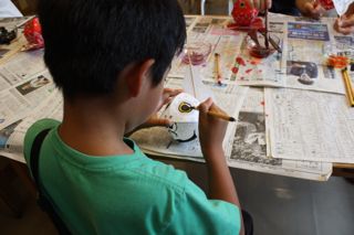 金魚ねぶた絵付け体験 ゆずミント カフェ 金魚ねぶた絵付け体験 ゆずミント カフェ