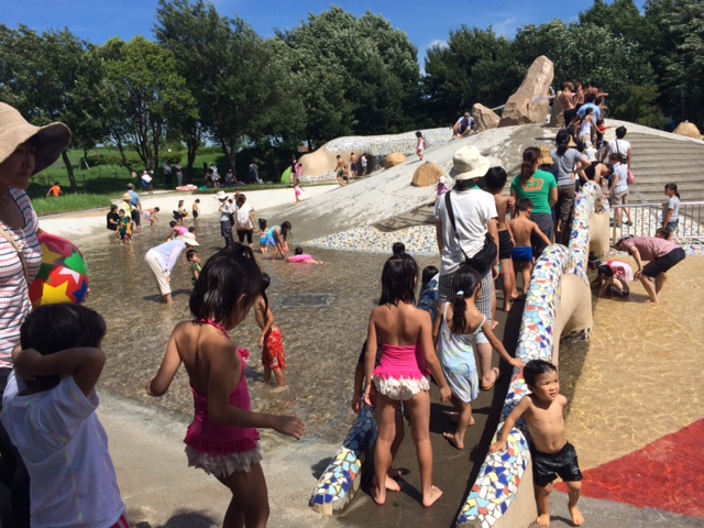 ８月１５日 舎人公園 水遊び Zippykids Today Bunkyo
