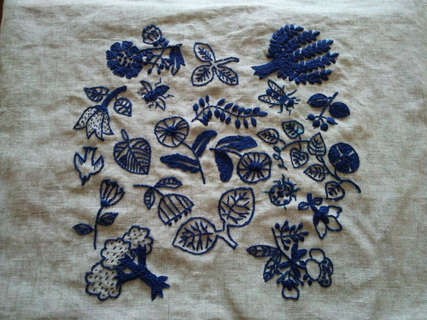 樋口愉美子 1色刺繍と小さな雑貨 よりボタニカルガーデンのファブリックパネル 生活記ログ 樋口愉美子 1色刺繍と小さな雑貨 よりボタニカルガーデンのファブリックパネル 生活記ログ