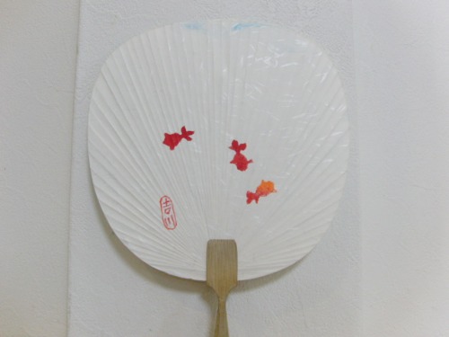 2014 マーブリングうちわ作品_e0222340_17413673.jpg